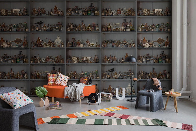 R14184 Cabinet of Curios Night Play Mural by Rebel Walls