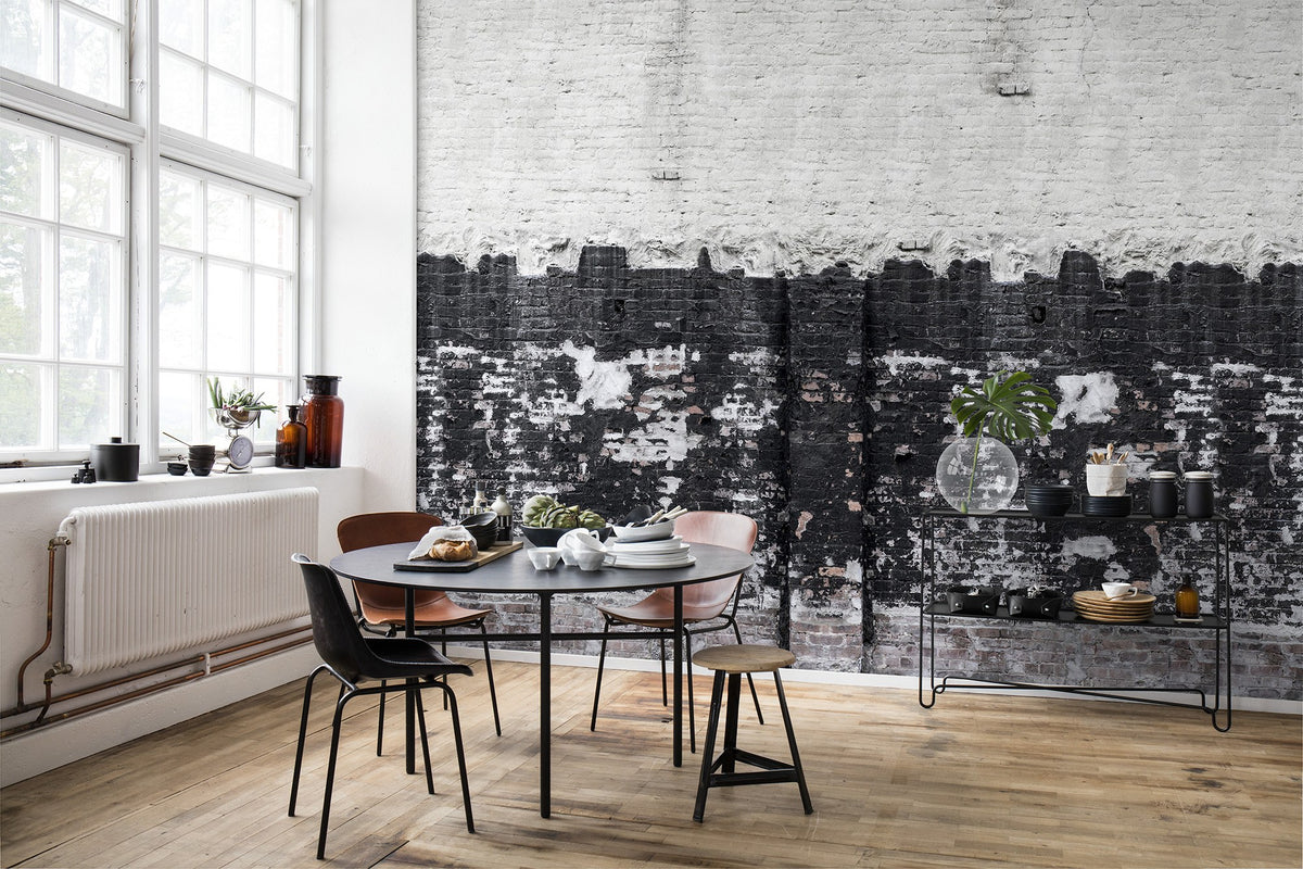 R14281 Deconstructed Domino Curious Mural by Rebel Walls