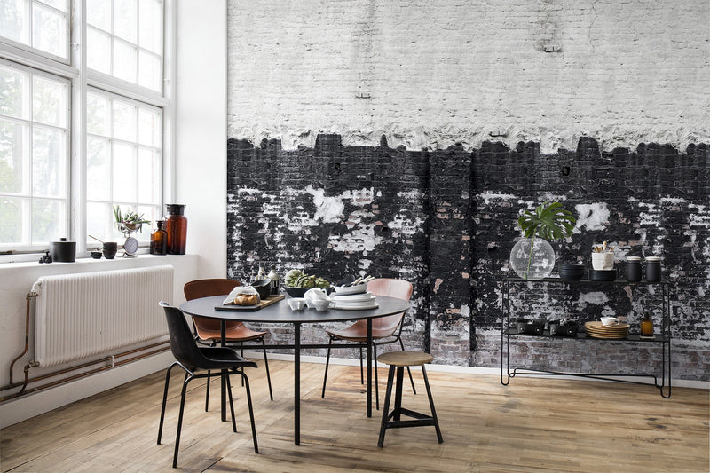 R14281 Deconstructed Domino Curious Mural by Rebel Walls