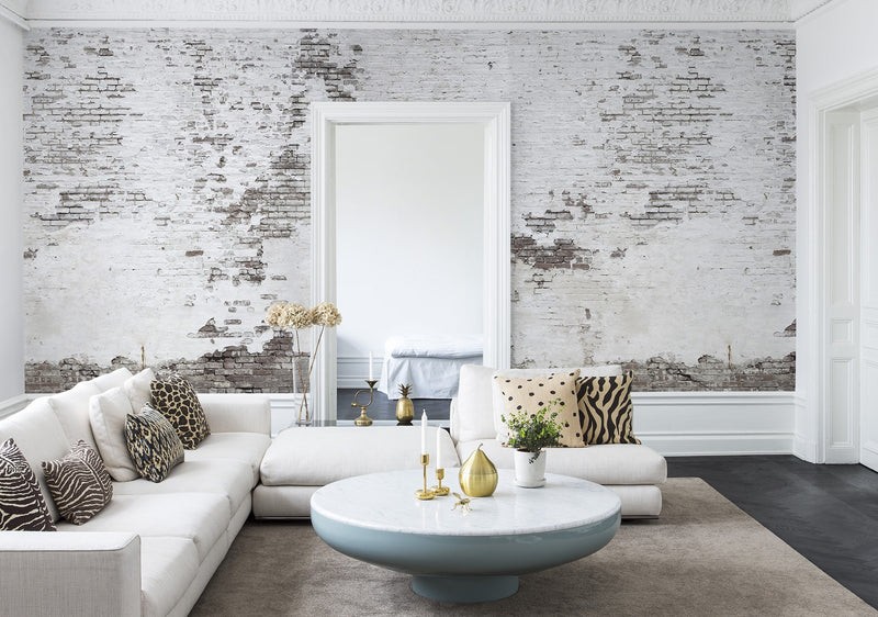 R14321 Industrial Ivory Curious Mural by Rebel Walls