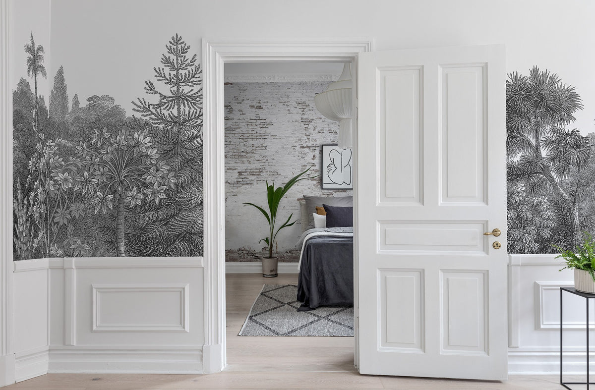 R14321 Industrial Ivory Curious Mural by Rebel Walls