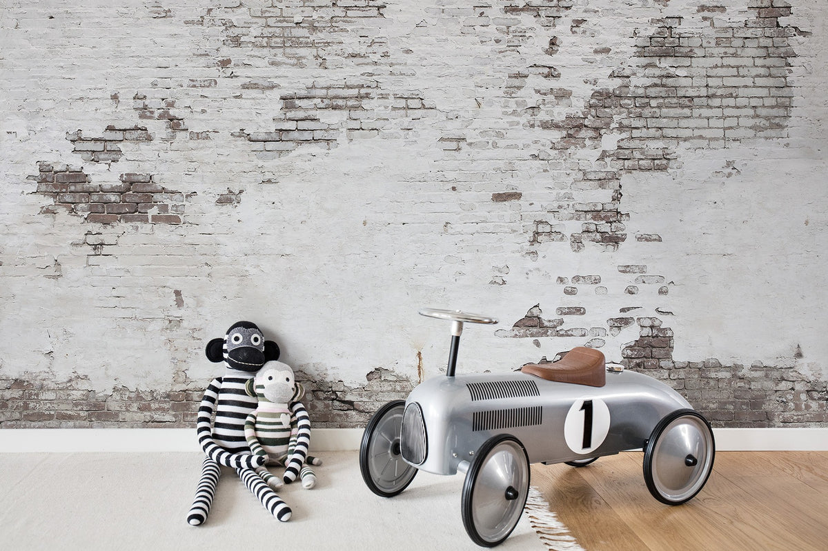 R14321 Industrial Ivory Curious Mural by Rebel Walls