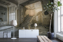 R14341 Raw Chateau Curious Mural by Rebel Walls