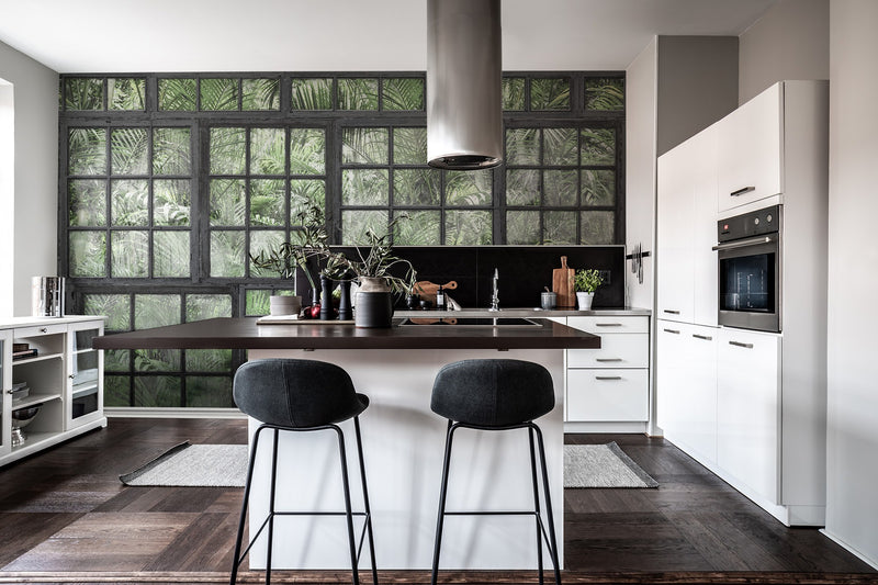 R14372 Perspective Jardin Noir Well-Being Mural by Rebel Walls