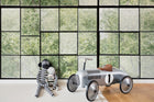 R14381 Factory Window Curious Mural by Rebel Walls