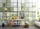 R14381 Factory Window Curious Mural by Rebel Walls