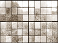 Factory Window Sepia Curious Mural by Rebel Walls