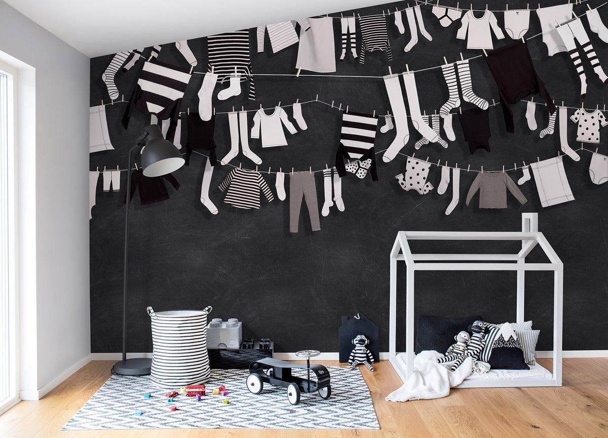 R14441 Laundry Day Storytime Mural by Rebel Walls