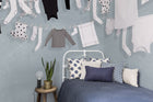 R14442 Laundry Day Blue Storytime Mural by Rebel Walls