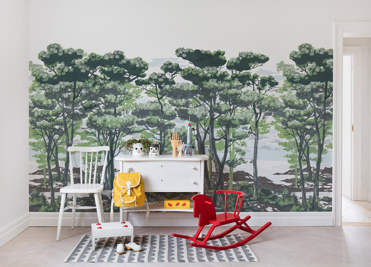 R14461 The Enchanted Forest Daylight Storytime Mural by Rebel Walls