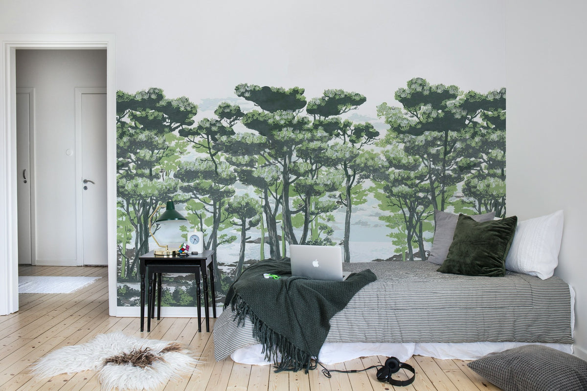 R14461 The Enchanted Forest Daylight Storytime Mural by Rebel Walls
