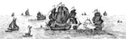 R14501 High Seas Black Storytime Mural by Rebel Walls