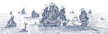 R14503 High Seas Henderson Blue Storytime Mural by Rebel Walls