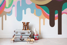 R14521 Dripping Ice Cream Storytime Mural by Rebel Walls