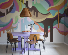 R14521 Dripping Ice Cream Storytime Mural by Rebel Walls