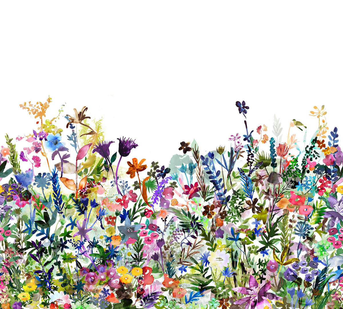 R14531 May Meadow Storytime Mural by Rebel Walls