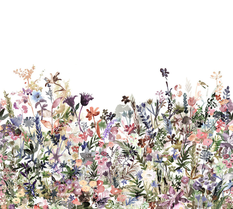 R14532 May Meadow Pastel Storytime Mural by Rebel Walls