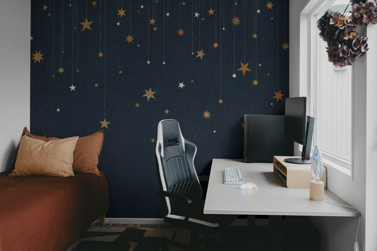 R14571 Stargazing Storytime Mural by Rebel Walls