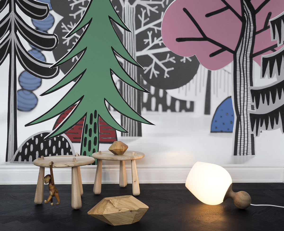 R14581 Nordic Valley Color Storytime Mural by Rebel Walls