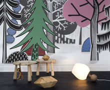 R14581 Nordic Valley Color Storytime Mural by Rebel Walls