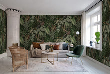 R14592 Mischievous Monkeys Lush Palette Mural by Rebel Walls