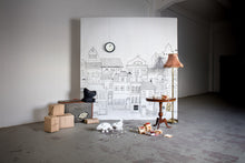 R14601 London Houses Storytime Mural by Rebel Walls