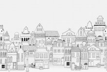 R14601 London Houses Storytime Mural by Rebel Walls