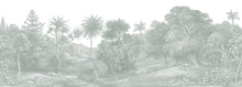 R14613 Jungle Land Verdant Palette Mural by Rebel Walls