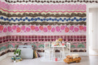 R14621 Sugar Stripes Storytime Mural by Rebel Walls