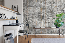 R14702 Secret Garden Bali Boards Tropical Oasis Mural by Rebel Walls