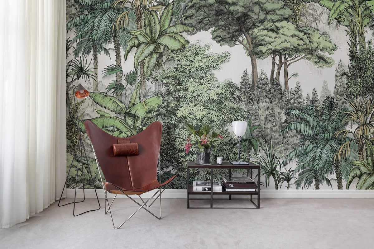 R14703 Secret Garden Lush Bouquet Mural by Rebel Walls