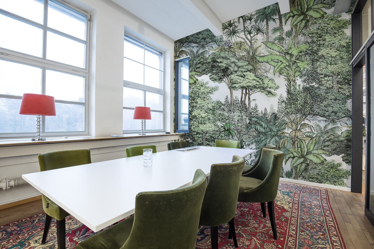 R14703 Secret Garden Lush Bouquet Mural by Rebel Walls