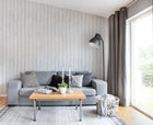 R14721 Swedish Cottage White Mural by Rebel Walls
