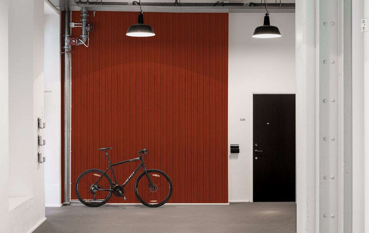 R14723 Swedish Cottage Red Mural by Rebel Walls