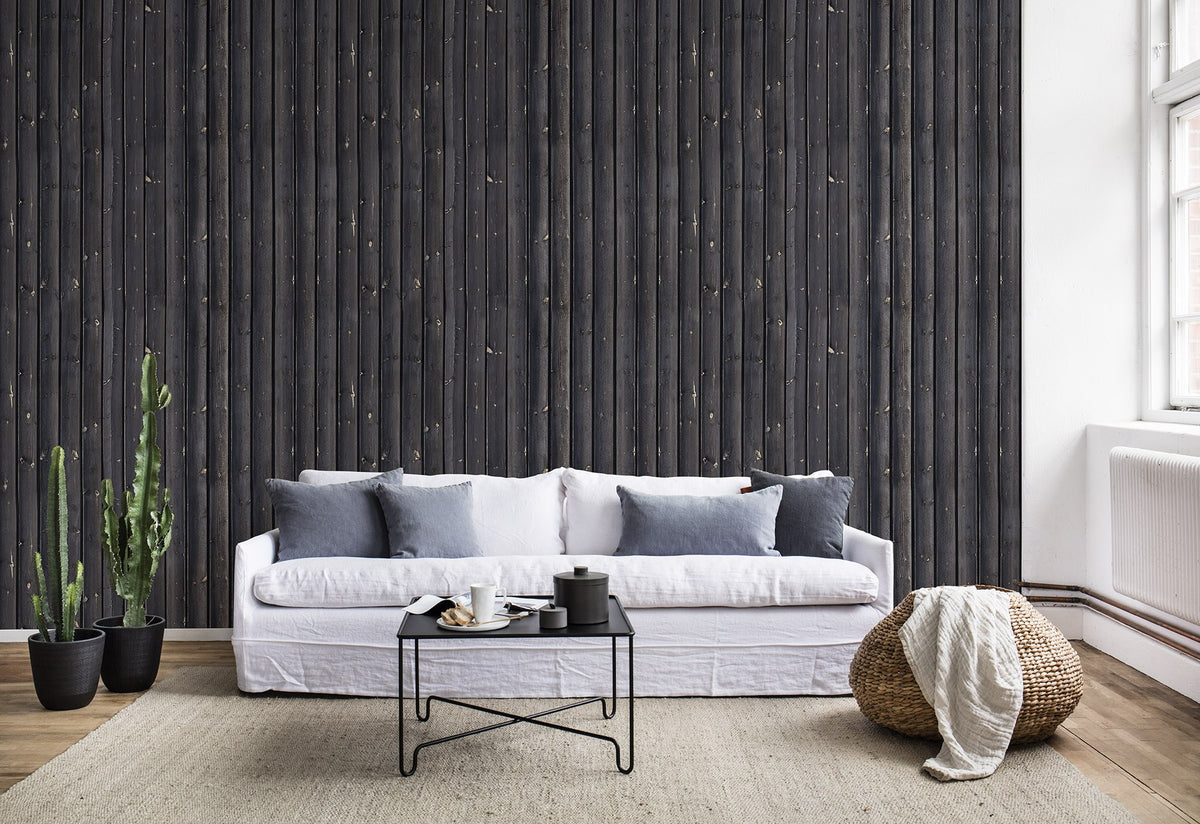 R14731 Coffee Wood Mural by Rebel Walls
