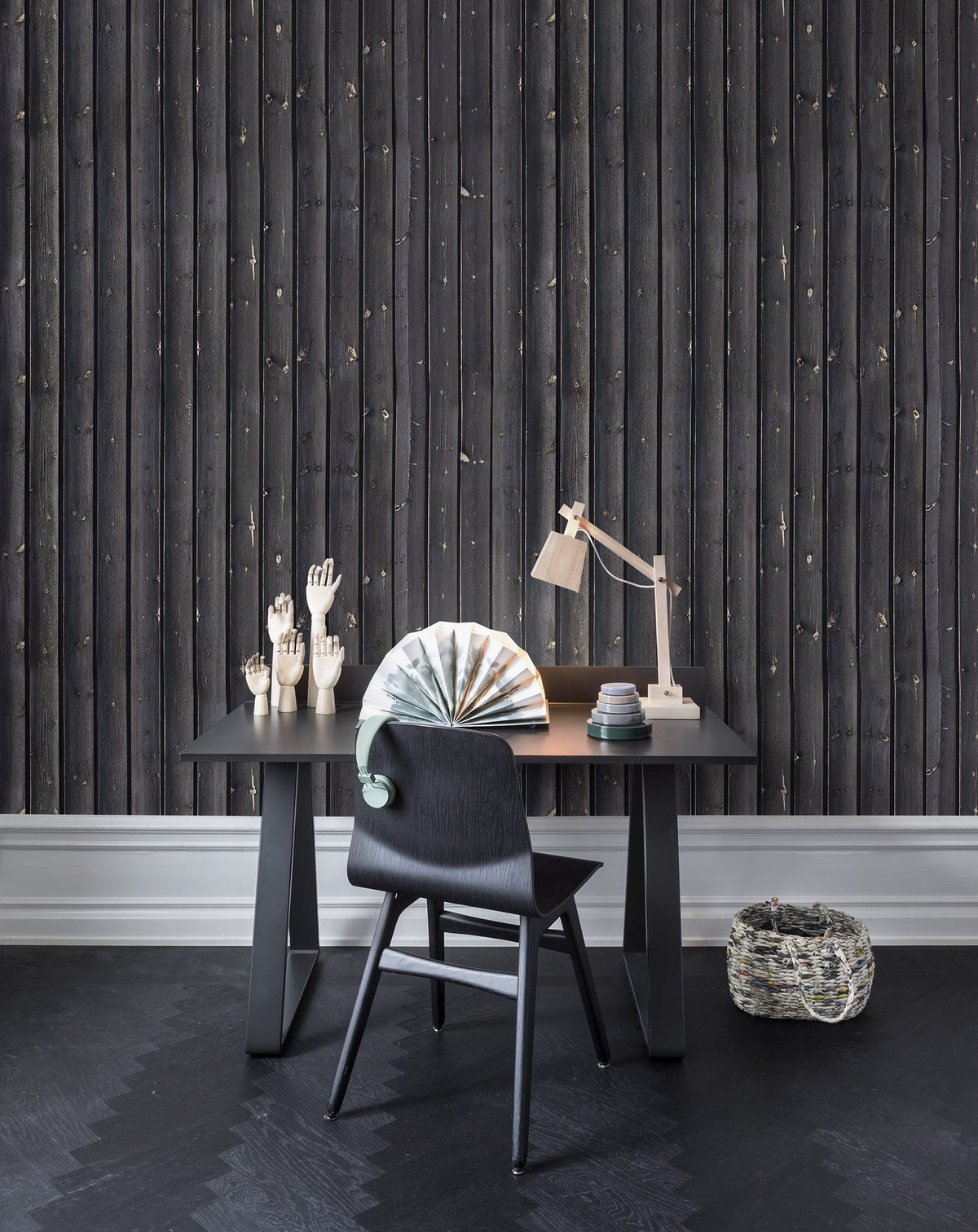R14731 Coffee Wood Mural by Rebel Walls