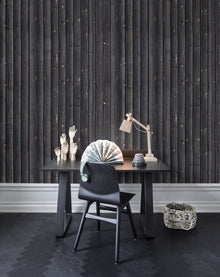 R14731 Coffee Wood Mural by Rebel Walls