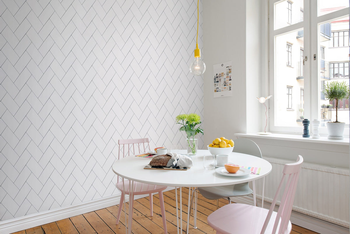 R14781 Fishbone Tiles Home Mural by Rebel Walls