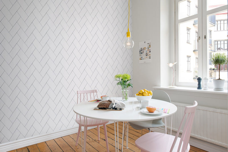 R14781 Fishbone Tiles Home Mural by Rebel Walls