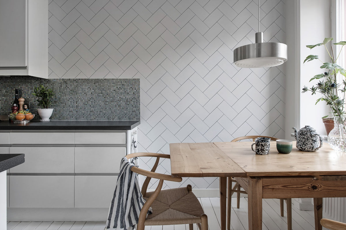 R14781 Fishbone Tiles Home Mural by Rebel Walls
