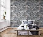 R14811 Stacked Bricks Mural by Rebel Walls