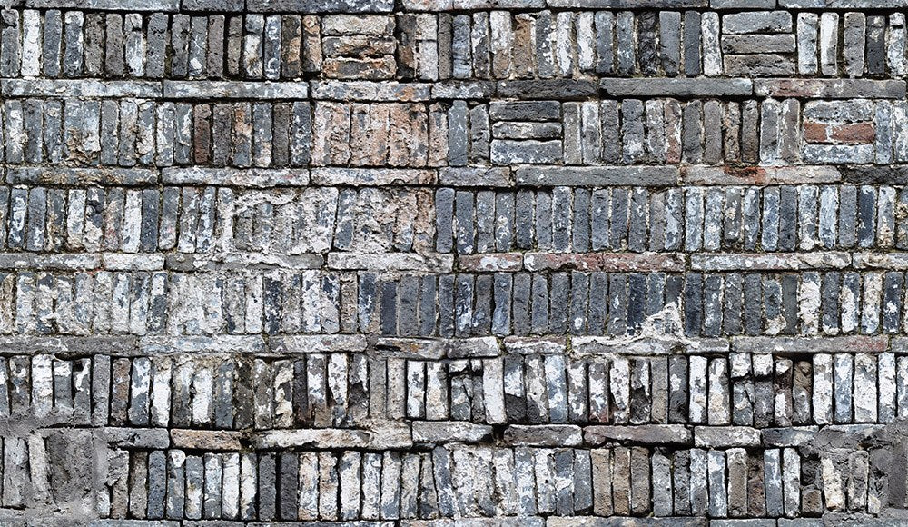 R14811 Stacked Bricks Mural by Rebel Walls