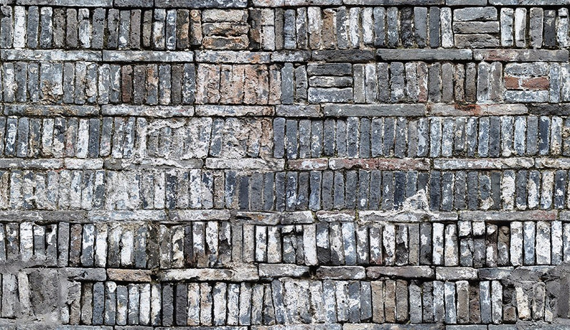 R14811 Stacked Bricks Mural by Rebel Walls