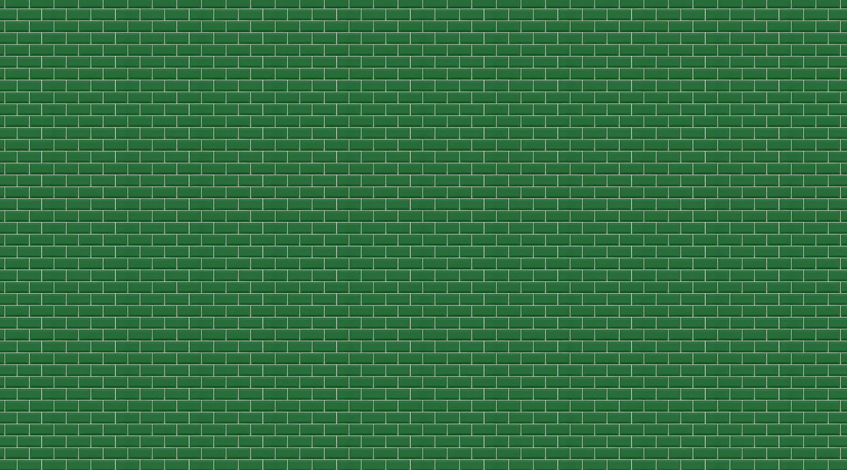 R14863 Bistro Tiles Green Mural by Rebel Walls