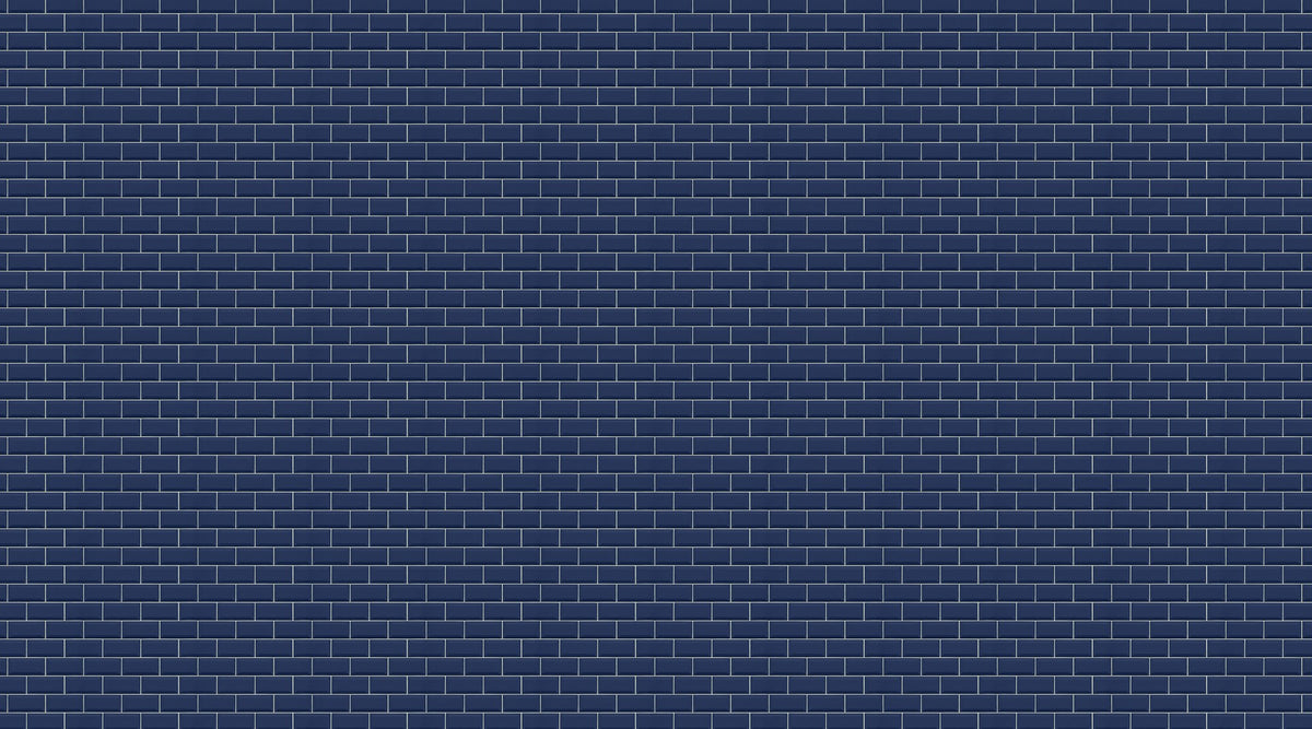 R14864 Bistro Tiles Royal Blue Mural by Rebel Walls