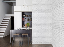 R14871 Soft Bricks Dusty Pink Mural by Rebel Walls