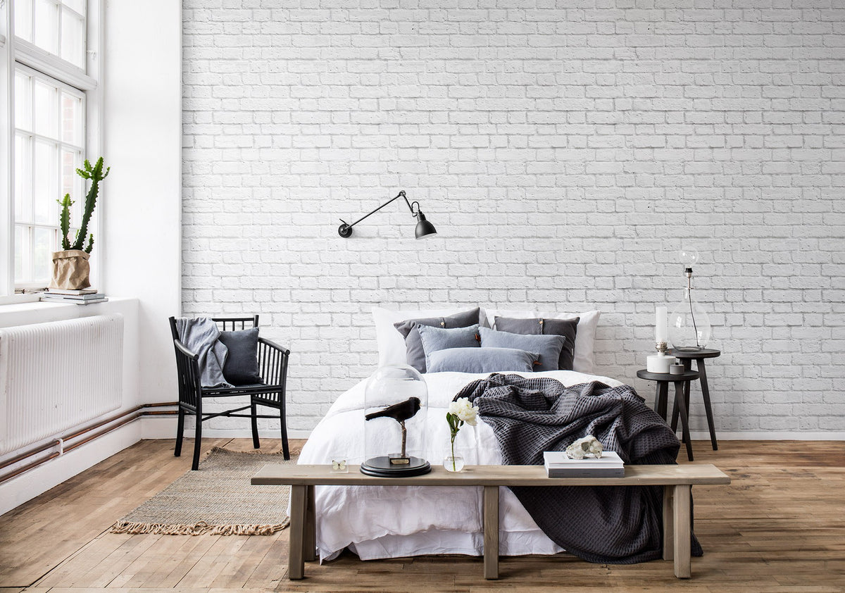 R14871 Soft Bricks Dusty Pink Mural by Rebel Walls