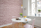 R14873 Soft Bricks Pink Dusty Pink Mural by Rebel Walls