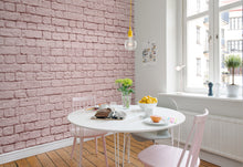 R14873 Soft Bricks Pink Dusty Pink Mural by Rebel Walls