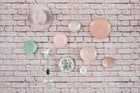 R14873 Soft Bricks Pink Dusty Pink Mural by Rebel Walls